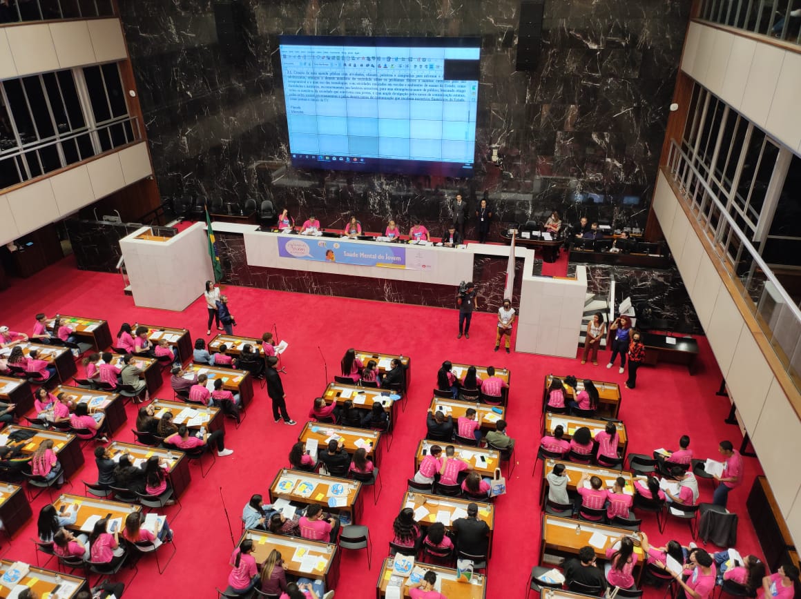 Estudantes de João Monlevade participam da etapa Estadual do Parlamento Jovem